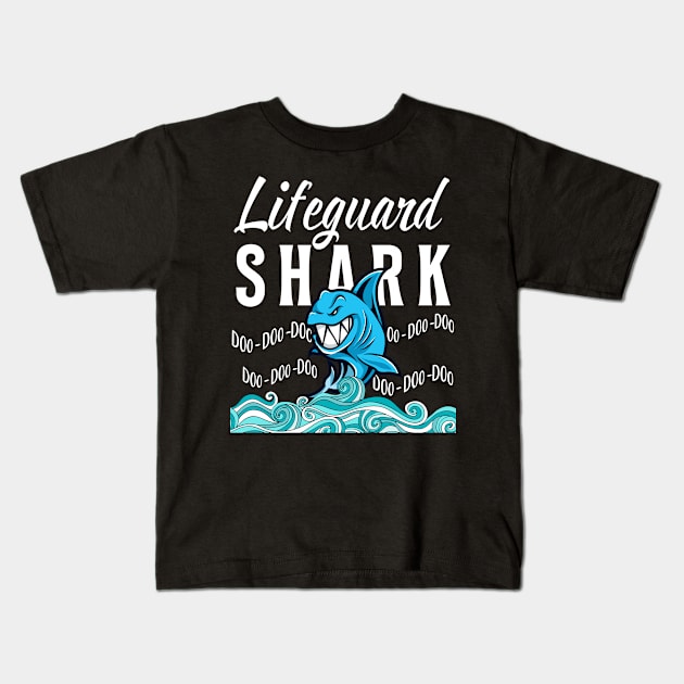 Lifeguard Gifts - Shark Kids T-Shirt by StudioElla